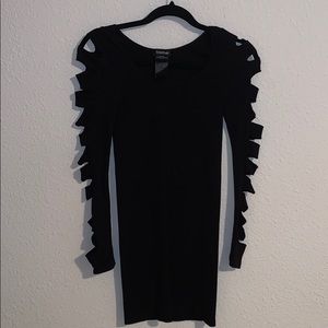 Bebe Black Mini Body-con Dress